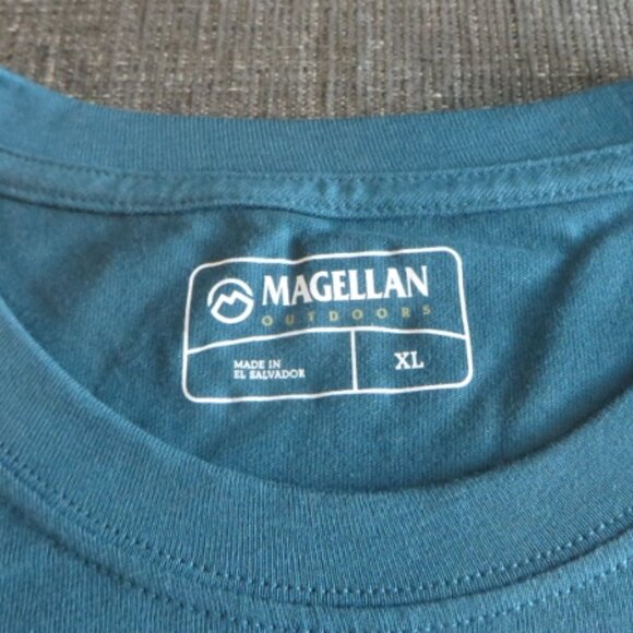 Magellan Outdoors Long Sleeve T-Shirt - Teal/Green - XL - NEW With Tags - Picture 3 of 6